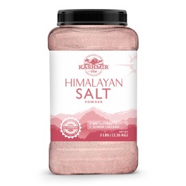LA SALT CO Kashmir 5 Lbs Pink Himalayan Salt Bulk Jar, Powder | 100% Pure, Food Grade with 84 Trace Minerals | Kosher Certified, Vegan, Non-GMO, & Cruelty-Free