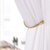 ALEENFOON Curtain Tieback Hooks U Style Metal Tie Backs for