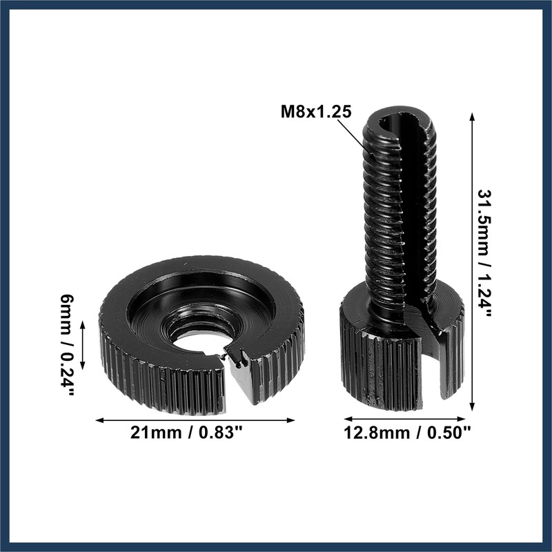 INFINAUTO 6 Pcs M8 Brake Clutch Cable Line Adjuster Screw