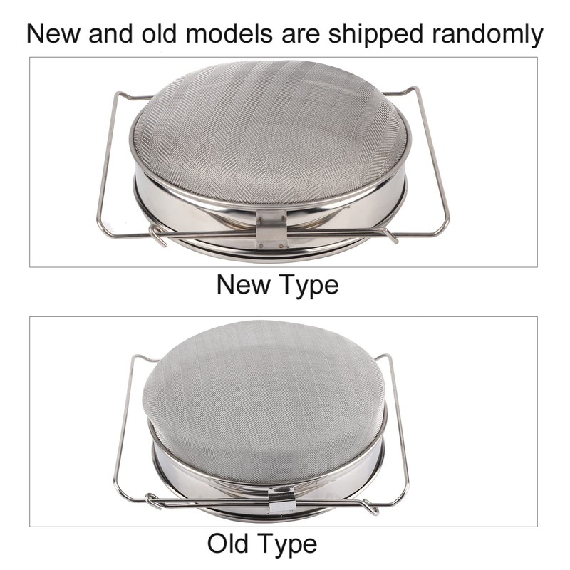 Large Double Layer Stainless Steel Honey Strainer Filter Set with