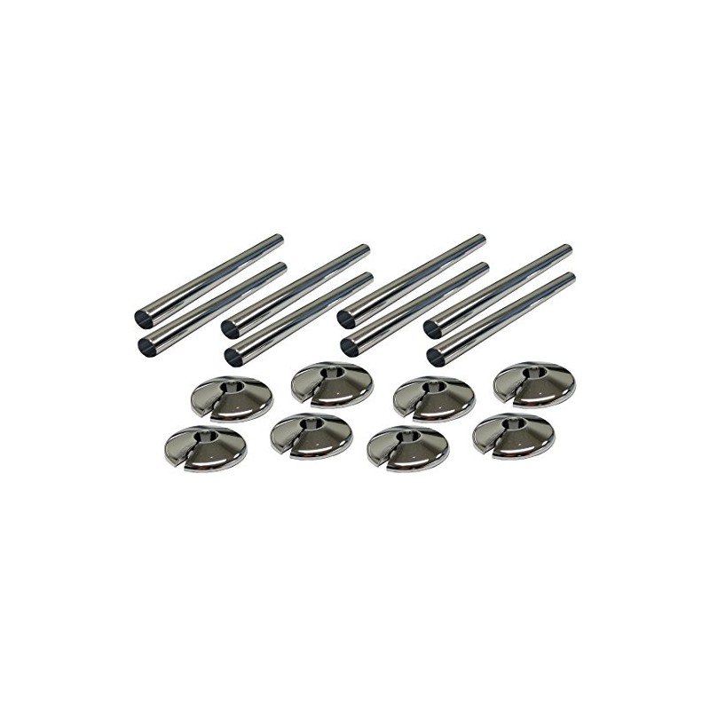 8 x 15mm Radsnaps and Collars CHROME -Free P &