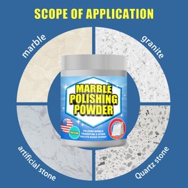 Marble Polishing Powder & Compound - Granite Countertop Polish, Etch & Scratch Remover, Stone Cleaning Powder & Cleaner for Marble Polish & Restoration (5 lb)