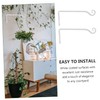IWOWHERO 2Pcs Wrought Iron Wall Bracket Hooks for Hanging Plants