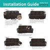 Easy-Going Waterproof Recliner Sofa Cover, 1-Piece Reversible Couch Cover for