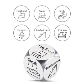 Food Decision Dice Games, Stocking Stuffers for Women Men Adults, Couple Gifts for Christmas, White Elephant Gifts for Adults, Date Night Ideas, Gifts for Boyfriend Girlfriend, Valentines Day Gifts