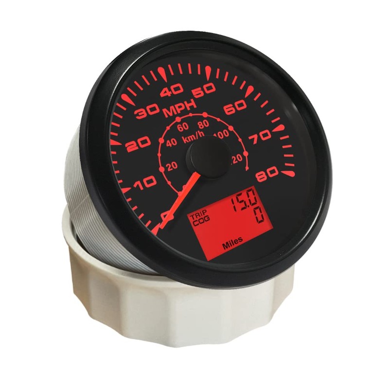 ELING Car Motorcycle Boat GPS Speedometer Odometer 0-80MPH 0-120KM/H ATV