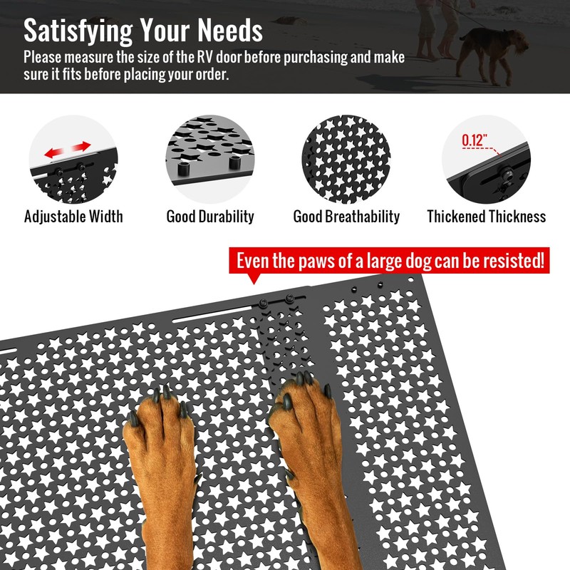 AUH Upgraded RV Screen Door Protector for Dogs, Universal RV