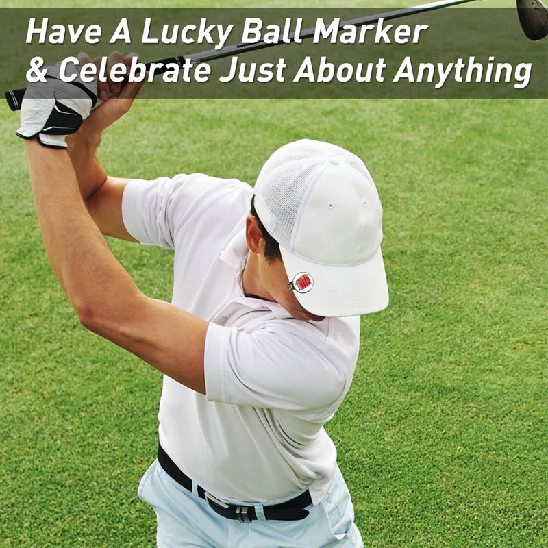 FINGER TEN Golf Ball Marker for Ladies Men Value 6