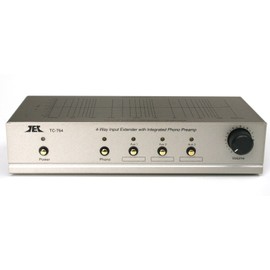TEC TC-754 Silver RIAA Phono Preamp, Premium High Output Adaptor and TC-ADUSB Digital Recording Adaptor Combo