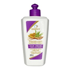 GINSENAT Crema para Peinar Keratina 300ml Keratina Sabila Ginseng