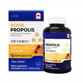 로얄 프로폴리스캡슐 플라보노이드 프로 플로 폴리스 500mgX180캡슐X1통 Royal Propolis Capsule Flavonoid Pro Poly Pollen 500mg X 180 Capsules X 1 Bottle