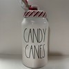 Rae -CANDY CANES Canister - Cellar Long Allside White with