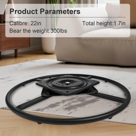 Racfenick 22" Recliner Swivel Ring Base Replacement with Plate,Heavy Duty Furnitures Sofa Chair Swiveling Bottom Parts