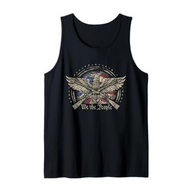 American Flag Patriotic Founding Fathers We The People USA Tank Top