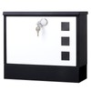 Locking Mailbox Wall Mounted Vertical– Jssmst mailboxes with Key Lock