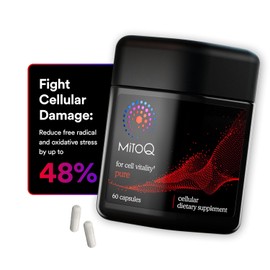 MitoQ Antioxidant Supplement - Advanced CoQ10 Ubiquinol Healthy Organ and Energy Support 1 month 60 Capsules by MitoQ