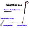 M MINGLE Pressure Washer Undercarriage Cleaner, Under Car Washer, with