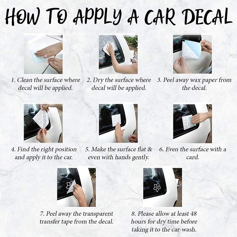 Decal Stickers of The I Do Crew (Black) (Set of