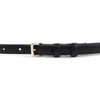 Abro Leather Adria Women's Belt W85 Black/Gold, Black / Gold