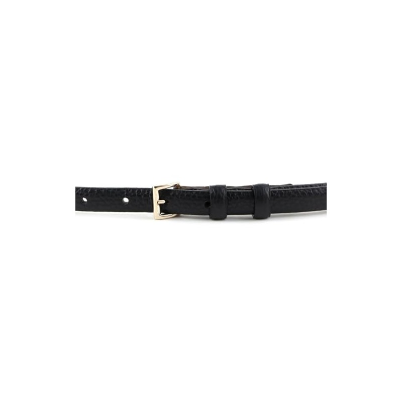 Abro Leather Adria Women's Belt W85 Black/Gold, Black / Gold