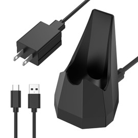 Rounkin Charging Dock Replacement for Manscaped 4.0 with USB-C Cable, Ac Adapter & Wireless Charging Dock, Wireless Charging Stand Base Compatible Manscaped Electric Groin Hair Trimmer(for 4.0)