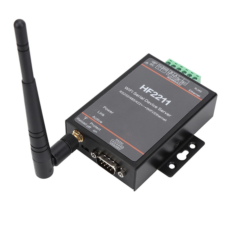 Servidor de Red Serie HF2211 RS232/485/422 a WIFI y Comunicación