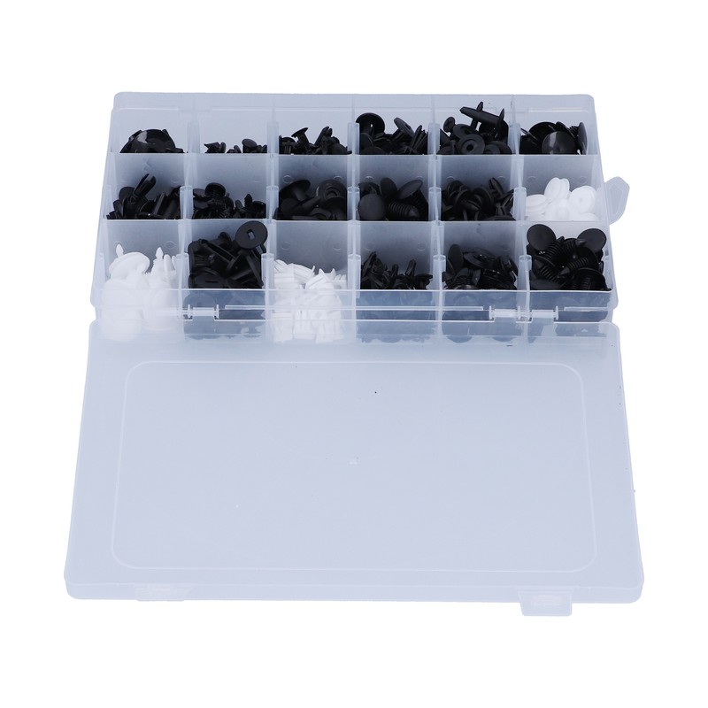 415pcs Car Retainer Clips Auto Plastic Fasteners 18 Kinds Push