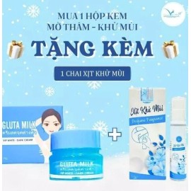 Vip White Cosmetics Trading Company Limited Gluta Milk Armpit Cream 15 Grams With Free Travel Size Spray - Whiten Underarm