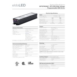 eldoLED | *2743XL Oti95W/HV/2750C/2DIM+/P6/AUX | Replacement for Osram LED Driver 57511