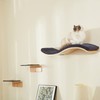 LIORCE Cat Wall Shelf with Two Steps - Wave Cat