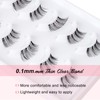 EMEDA 10 Pairs of Half Eyelashes, False Eyelashes, Cateye Short