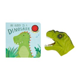 Mud Pie Kids Dino Puppet Board Book; 6 1/4" X 6 1/4"