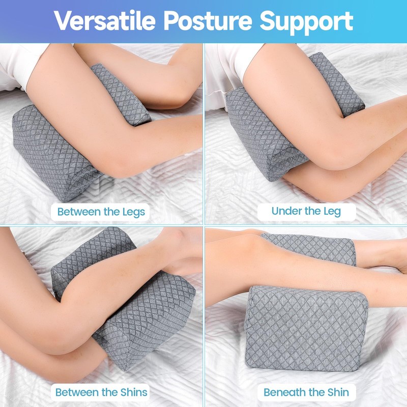 CloudBliss Knee Pillow for Side Sleepers - Cooling Leg Pillow
