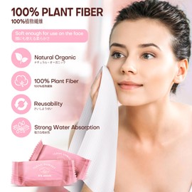 FCaeon Disposable Towel, Thicken Compressed Towel Large, Soft Facial Washcloth Reusable Portable Cotton Tissue for Travel,Camping,Hiking,Hotel,Beauty Salon,Outdoor Activities(Pink 20PCS)