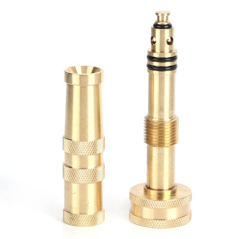 Brass Adjustable Hose Nozzle Water Hose Nozzles for Garden Sprayer