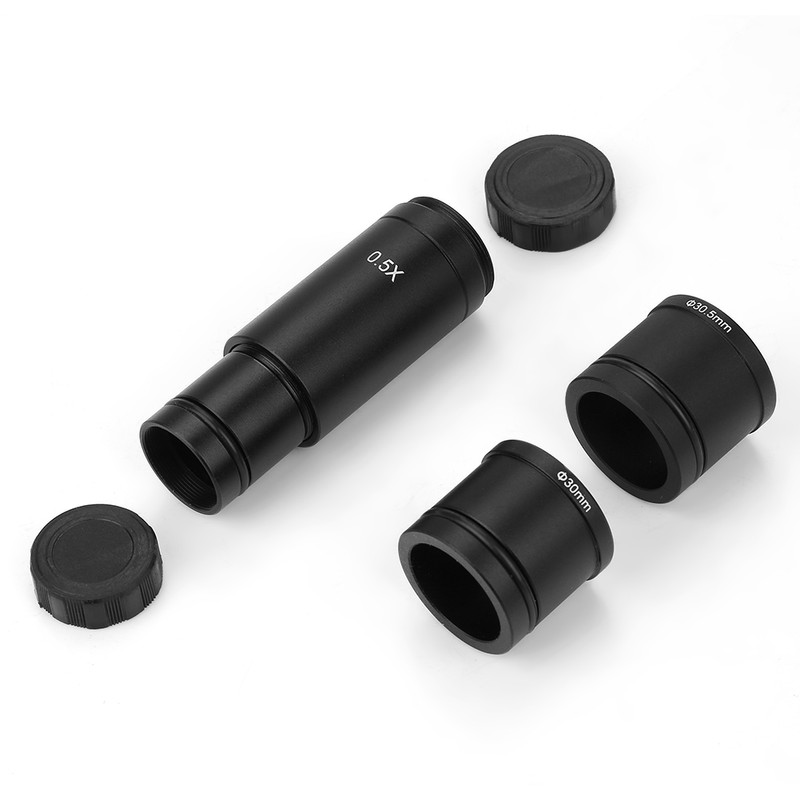 0.5X CMount 30/30.5mm Adapter for Microscope CCD Camera Eyepiece Lens