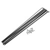 QUARKZMAN 12 Pcs 14G J Curve 286mm Spokes with Nipples
