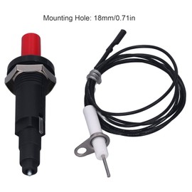 Encendedor de Chispa de Gas Piezoeléctrico de 2 uds., Piezoeléctrico con Aguja de Encendido para Chimenea, Horno, Calentador de Cocina