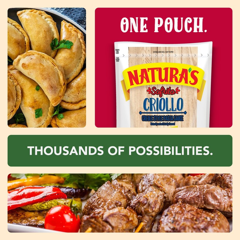 Natura's Sofrito Criollo Sauce, Natural Vegetable Pasta Sauce in 7.1oz.