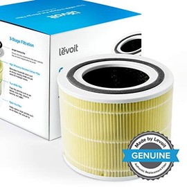 LEVOIT Air Purifier Pet Allergy Replacement Filter, 3-in-1 HEPA, High-Efficiency Activated Carbon, Core 300-RF-PA, Yellow