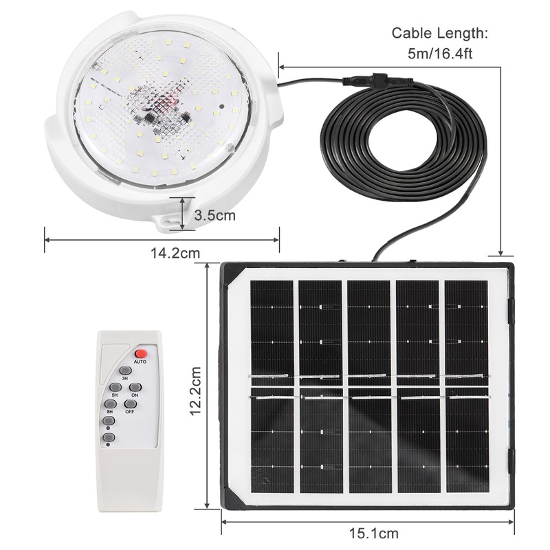 45W Solar Lights Indoor&Outdoor Home Solar Shed Lamp 50 LED