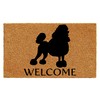 Calloway Mills AZ105551729 Poodle Doormat, 17" x 29", Natural/Black