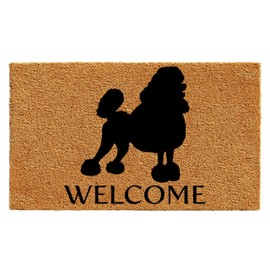 Calloway Mills AZ105551729 Poodle Doormat, 17" x 29", Natural/Black