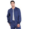 Cherokee Men Scrubs Jacket Workwear Core Stretch Snap Front Plus