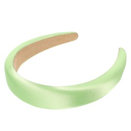 WOONEKY Wide Satin Headband for Women Chic Nonslip Hair Accessory for Parties Daily Wear and Special Occasions Versatile Plain Hairband Elegant Satin
