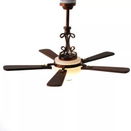 The Miniature Lighting Co Dollhouse Ceiling Fan Light 5 Blade with Plug 1:12 Scale Miniature 12 Volt