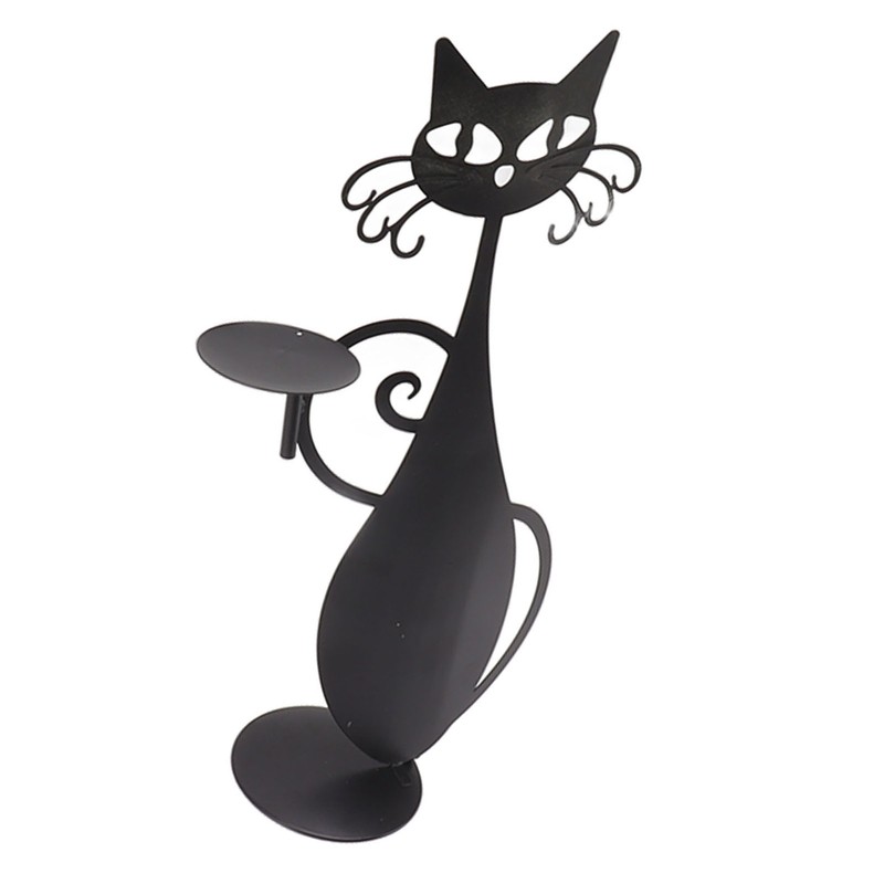 Home Decor Candlestick Durable Cat Candle Holder Decorative Candlestick Holder
