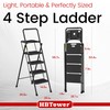 HBTower Step Ladder, Folding Step Stool with Wide Anti-Slip Pedal,