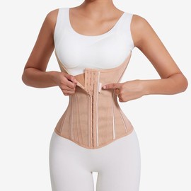 MISTHIN Waist Cincher Trimmer Belt Girdle Workout Shapewear Tummy Control Shaper Waist Trainer for Women (Brown, XX-Small)