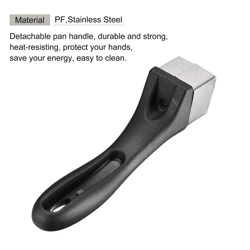 sourcing map Pan Replacement Handle 165mm/6.5inch with Screw Nonstick Saucepan